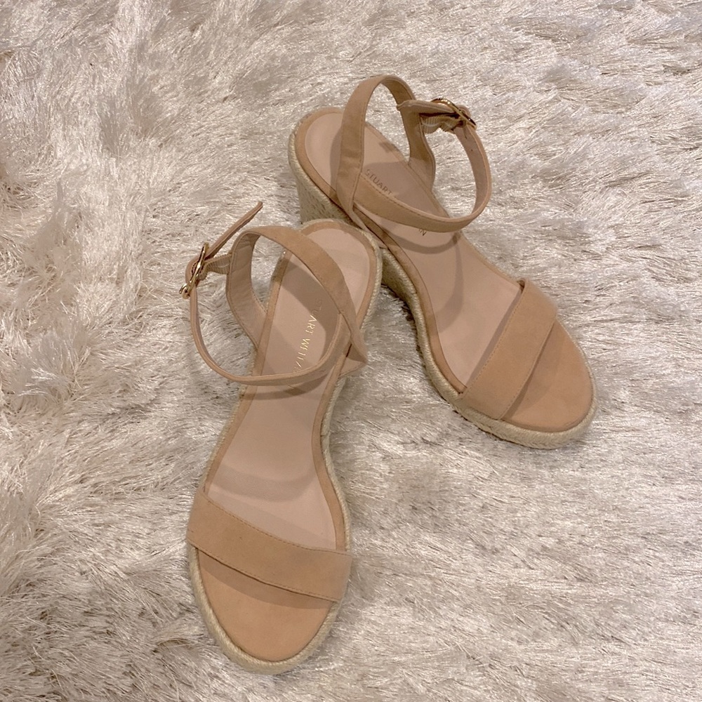 STUART WEITZMAN Teddi Espadrille Wedge
Sandal Sz 6 LIKE NEW